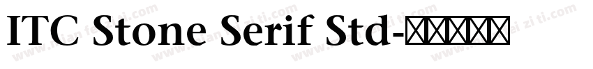 ITC Stone Serif Std字体转换